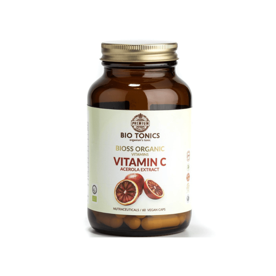 Organic Acerola Extract Vitamin C 300mg - Bio Tonics - 60pcs