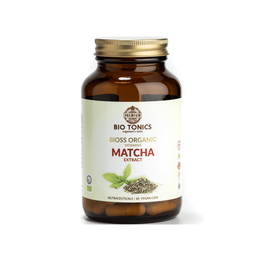 Φυσικό Συμπλήρωμα Διατροφής με Βιολογικό Matcha 380mg – Bio Tonics – 60caps