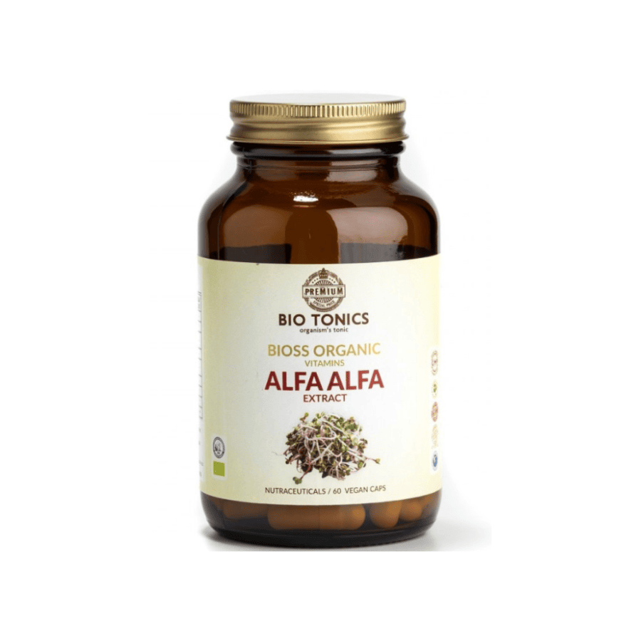 Φυσικό Συμπλήρωμα Διατροφής με Βιολογικό Εκχύλισμα Alfa Alfa 350mg – Bio Tonics – 60caps