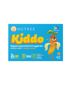 Kiddo Βιολογικό Παιδικό Snack με Μπανάνα & Καρότο (12+) – Nutree – 4x30g