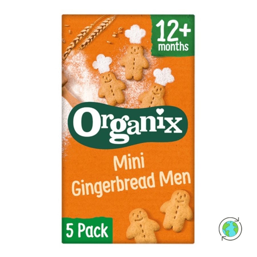 Organic Gingerbread Men Biscuits (12m+) - Organix - 125gr