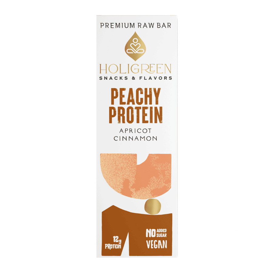 Χειροποίητη Peachy Protein Premium Raw Bar – Holigreen – 60gr