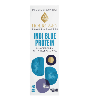 Χειροποίητη Premium Indi Blue Protein Raw Bar – Holigreen – 60gr