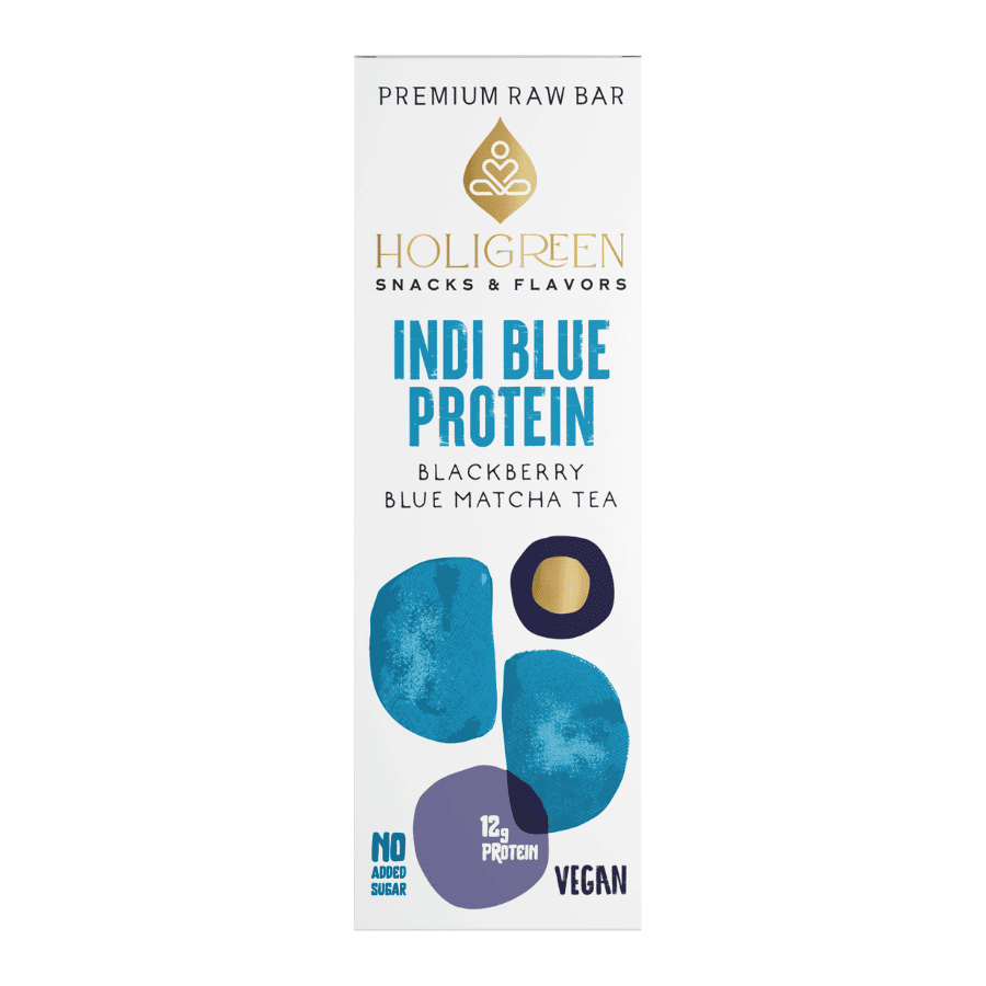 High Protein Handmade Premium Raw Bar Indi Blue - Holigreen - 60gr