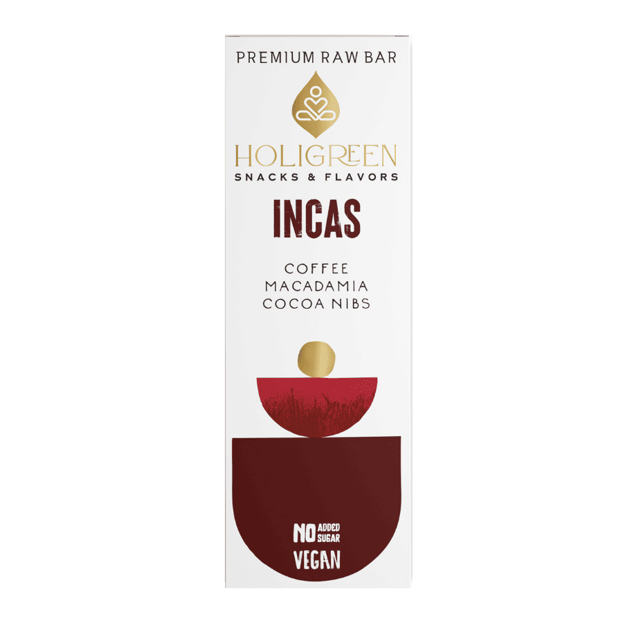 Χειροποίητη Premium Raw μπάρα Incas – Holigreen – 60gr