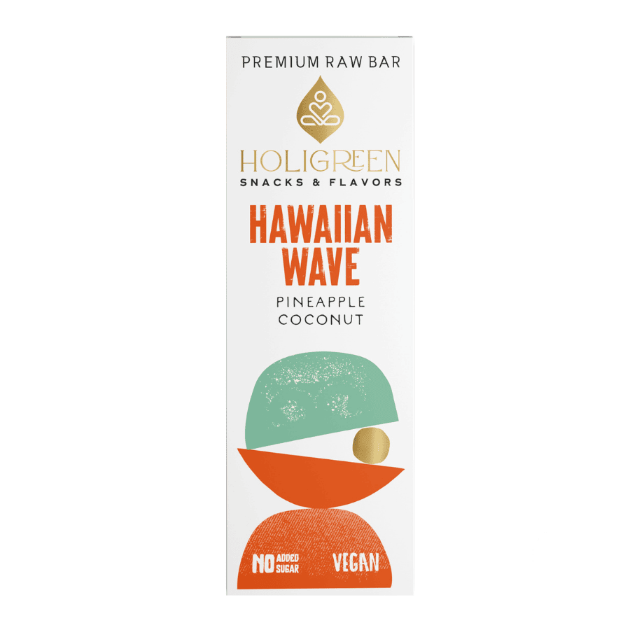 Handmade Hawaiian Wave Raw Bar - Holigreen - 60gr