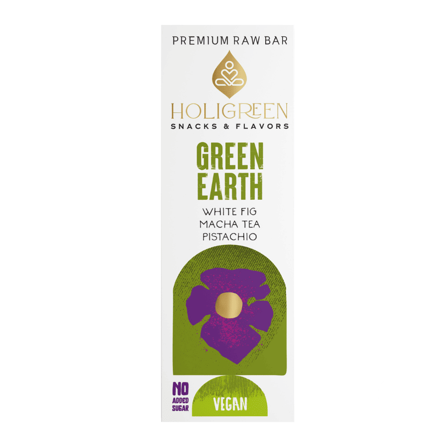 Χειροποίητη Premium Raw μπάρα Green Earth - Holigreen - 60gr