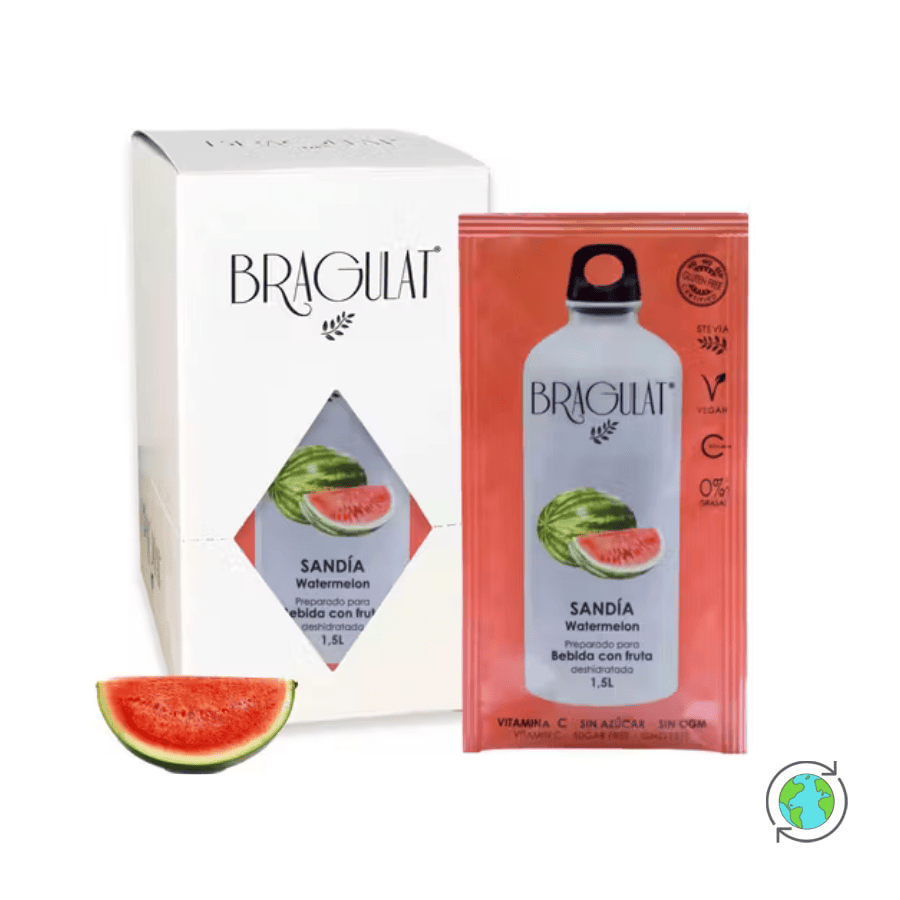 Watermelon Sugar Free Instant Fruit Drink in a Sachet with Vitamin C - Bragulat - 8g
