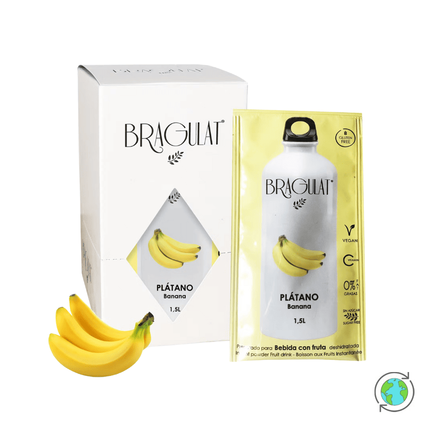 Banana Sugar Free Instant Fruit Drink in a Sachet with Vitamin C - Bragulat - 8g