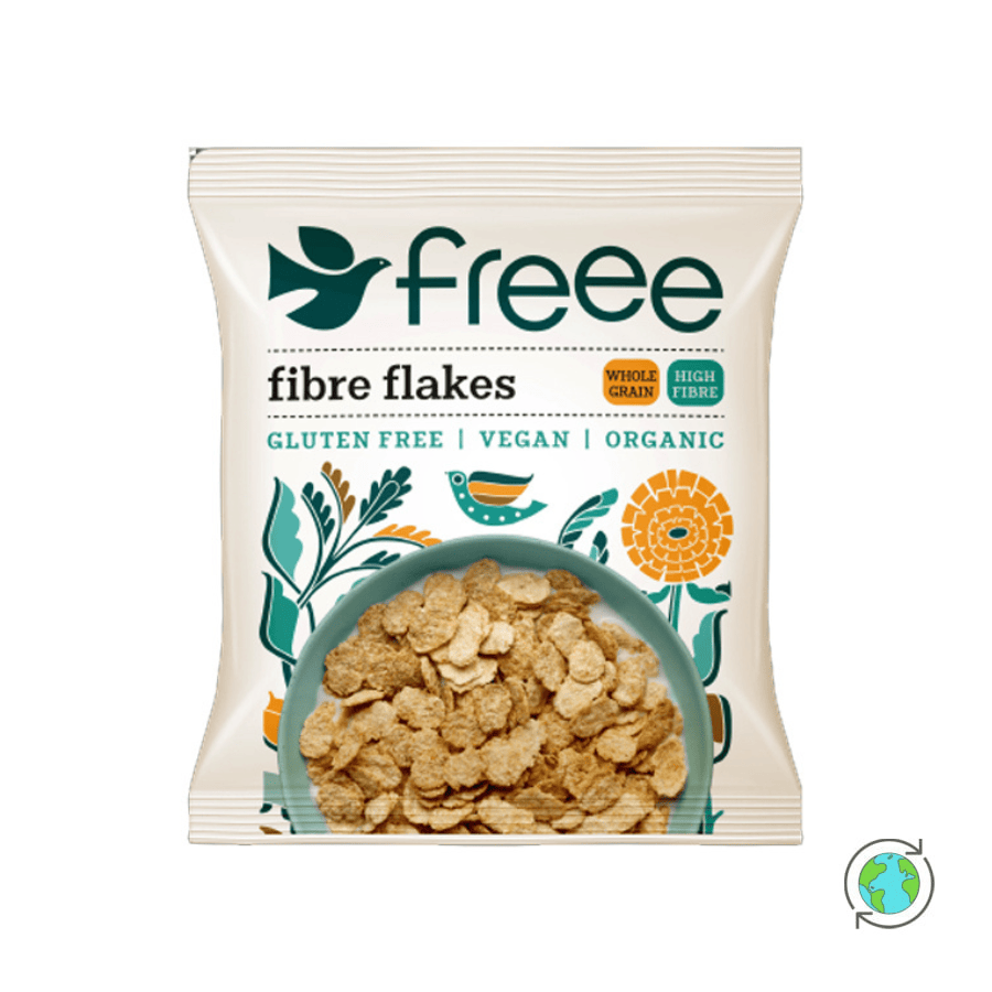 Organic Crunchy Fibre Flakes Gluten Free - Doves Farm - 25gr