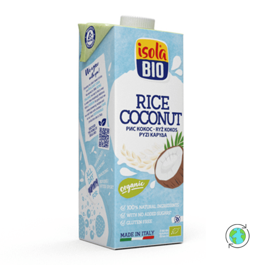 Organic Rice Coconut Drink - Isola Bio - 1Lt