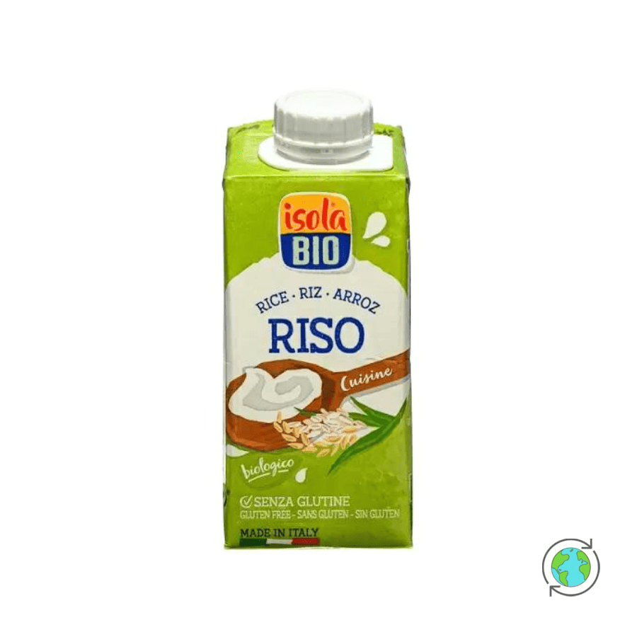 Organic Riso Cooking Cream - Isola Bio - 250ml