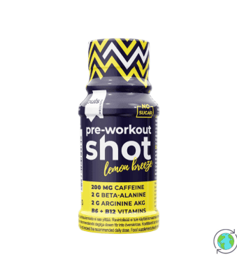 Pre-Workout Shot Lemon Breeze - Puls Nutrition - 60ml