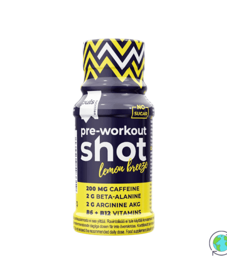 Pre-Workout Shot Lemon Breeze - Puls Nutrition - 60ml