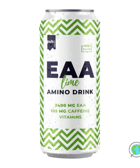 Amino Ανθρακούχο Ποτό EAA Lime - Puls Nutrition - 330ml