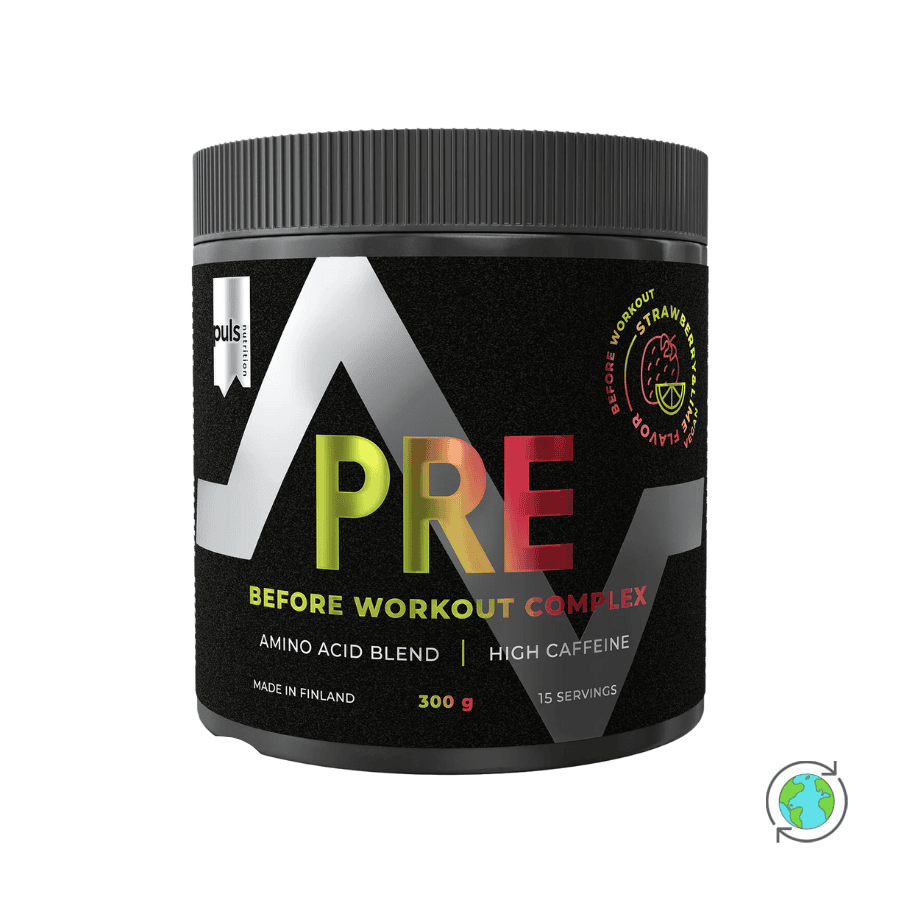 Pre Workout Complex με γεύση Φράουλα & Lime - Puls Nutrition - 300gr