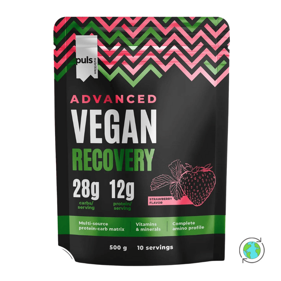 Advanced Vegan Recovery Πρωτεΐνη Φράουλα - Puls Nutrition - 500gr