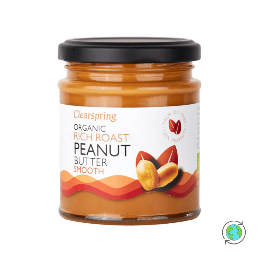 Organic Smooth Peanut Butter - Clearspring - 170gr