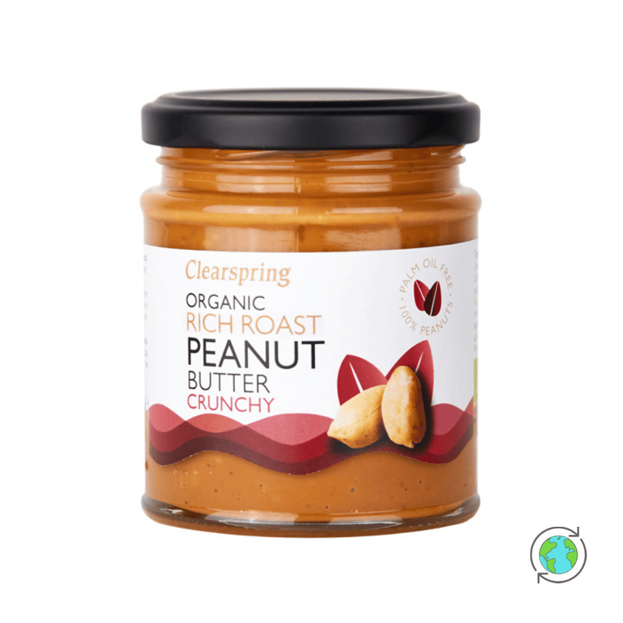 Organic Crunchy Peanut Butter - Clearspring - 170gr