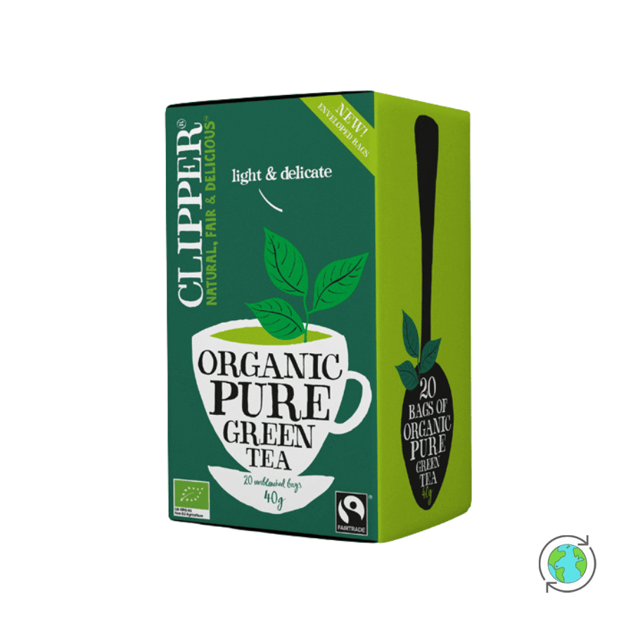 Organic Pure Green Tea - Clipper - 40g