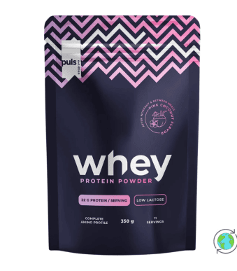This delicious protein powder contains a complete amino acid profile and 22 g of protein