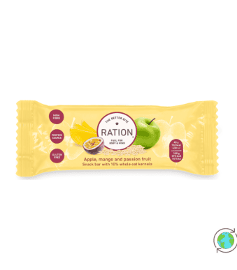 Μπάρα Βρώμης με Μήλο, Mango & Passion Fruit - Ration - 40g