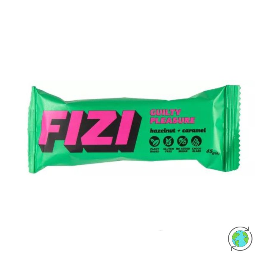 Vegan Γλύκισμα χωρίς Γλουτένη με Καραμέλα & Φουντούκι - Fizi - 45gr