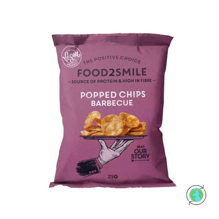 Chips Φούρνου Πρωτεΐνης από Σόγια & Πατάτα Barbecue - Food2smile - 25gr